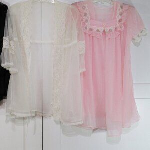Lot of Vintage Short Peignoirs/Robes/Bedjacket